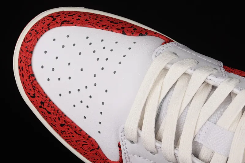 All categories Air Jordan Jordan series basketball shoes Air Jordan 1 Low G version pure original Air Jordan 1 Low AJ1 Joe 1 white red gold low-top cultural leisure sports sneakers DJ5185-100